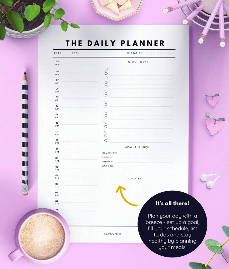 FREE Complete, Printable Planner Bundle For a Minimalist Soul | ShineSheets - Elevate Your Life
