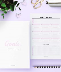 FREE Printable Monthly Goal Planner To Help You Plan &amp; Track Your Goals ...