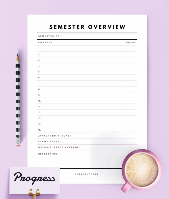 Free Student Planner Printable: 15 Helpful Pages For Your Studies ...