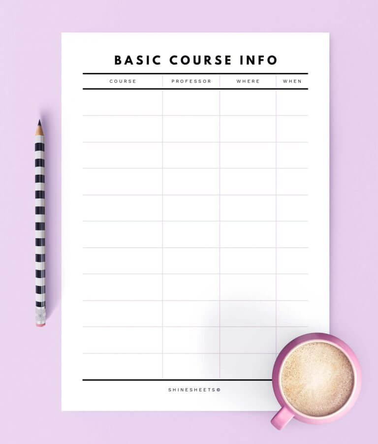 Free Student Planner Printable: 15 Helpful Pages For Your Studies ...