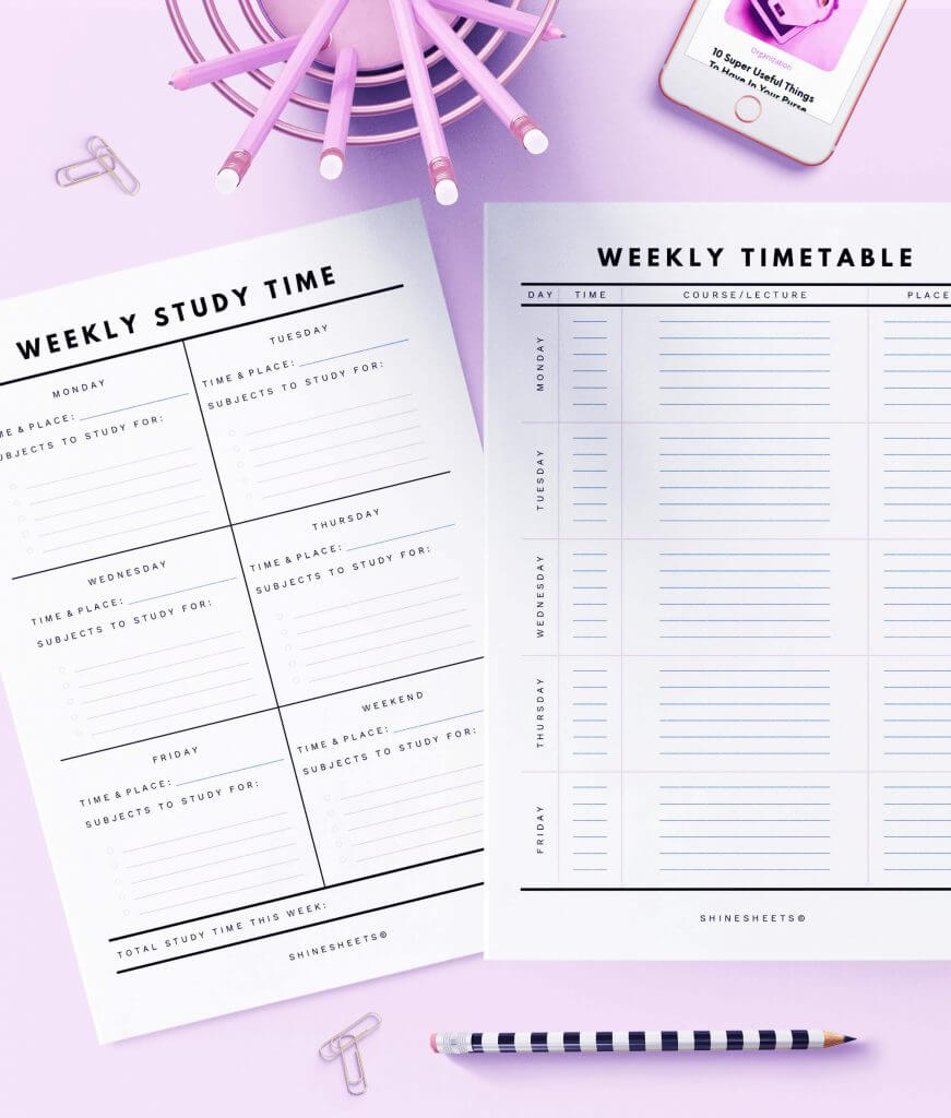 Free Student Planner Printable: 15 Helpful Pages For Your Studies ...