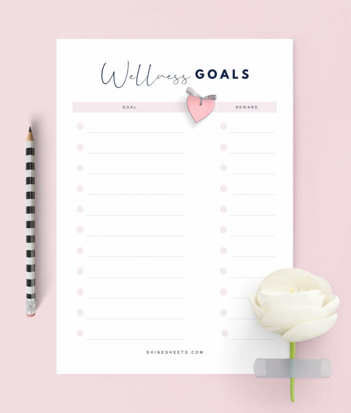 FREE Wellness Planner Printable For Your Health And Wellbeing Goals ...