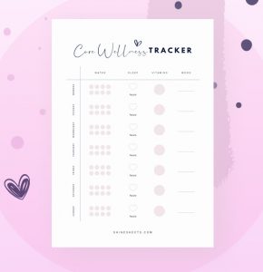 FREE Wellness Tracker Printable | ShineSheets - Elevate Your Life