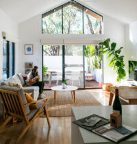 woman sitting in a perfectly detoxified home