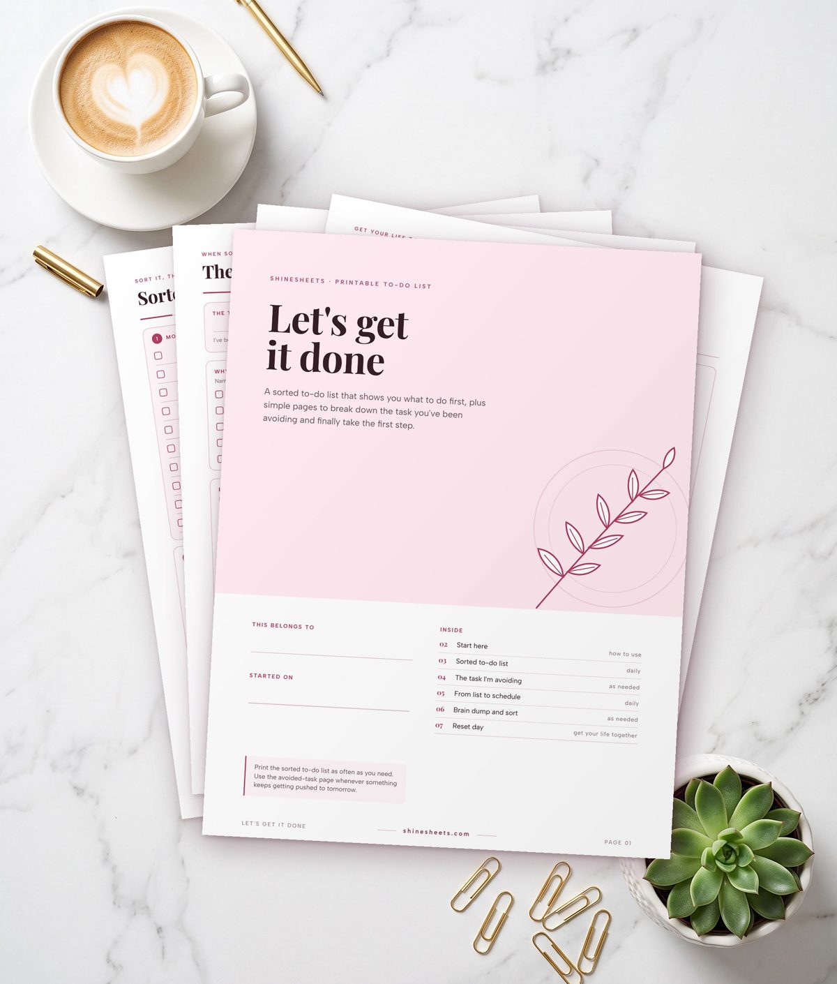 To do list printable set